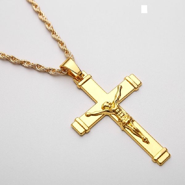 fashion men hip hop gold rap jewelry cross jesus pendant designer necklace 70cm long stainless steel chain mens necklace gift, Silver
fashion men hip hop gold rap jewelry cross jesus pendant designer necklace 70cm long stainless steel chain mens necklace gift, Silver