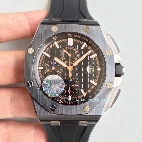 highest quality chronograph work 44mm 26405ce cal 3126 black ceramic ring self-winding sapphire glass original pin buckle engraved version, Slivery;brown
highest quality chronograph work 44mm 26405ce cal 3126 black ceramic ring self-winding sapphire glass original pin buckle engraved version, Slivery;brown