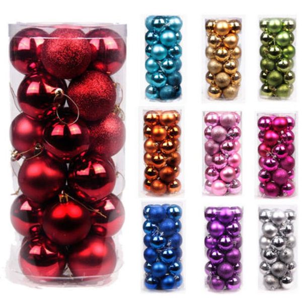 24pcs/lot 30mm christmas tree decor ball bauble xmas party hanging ball ornament decorations for home christmas decorations gift
24pcs/lot 30mm christmas tree decor ball bauble xmas party hanging ball ornament decorations for home christmas decorations gift