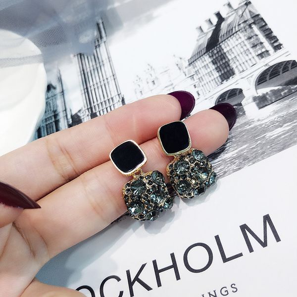 statement black square geometric earrings for women crystal wedding rhinestone earring korean boho lady party jewelry, Silver
statement black square geometric earrings for women crystal wedding rhinestone earring korean boho lady party jewelry, Silver