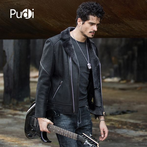 pudi cw001 2018 men new fashion real sheep leather jackets with wool fur inside fall winter casual outwear, Black;brown
pudi cw001 2018 men new fashion real sheep leather jackets with wool fur inside fall winter casual outwear, Black;brown