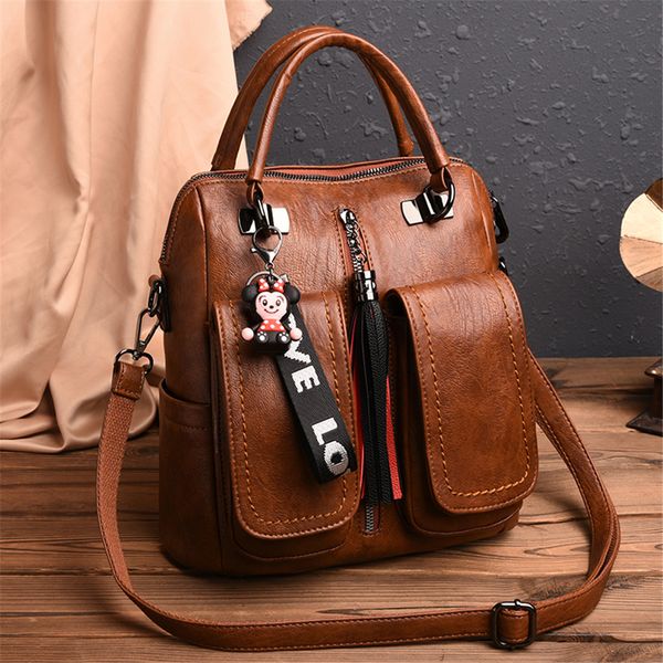 3 in 1 double pocket women leather backpack female large capacity school bag for girls shoulder bags for women 2019
3 in 1 double pocket women leather backpack female large capacity school bag for girls shoulder bags for women 2019