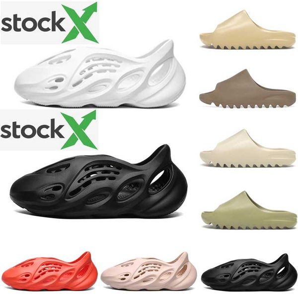 2020 stock x bone mens luxury designer slippers foam runner kanye west desert sand resin beach women men slides slipper sandal sandals, Black
2020 stock x bone mens luxury designer slippers foam runner kanye west desert sand resin beach women men slides slipper sandal sandals, Black