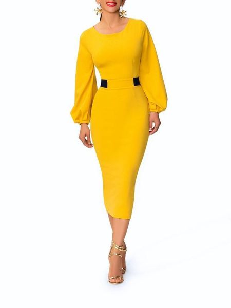 fashion crew neck ladies panelled column dresses designer lantern sleeve dresses women elegant sweet color vintage dresses, White;black
fashion crew neck ladies panelled column dresses designer lantern sleeve dresses women elegant sweet color vintage dresses, White;black
