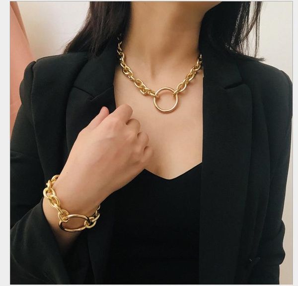 jewelry personality exaggeration metal necklace female simple geometric circle retro-ancient necklace, Silver
jewelry personality exaggeration metal necklace female simple geometric circle retro-ancient necklace, Silver