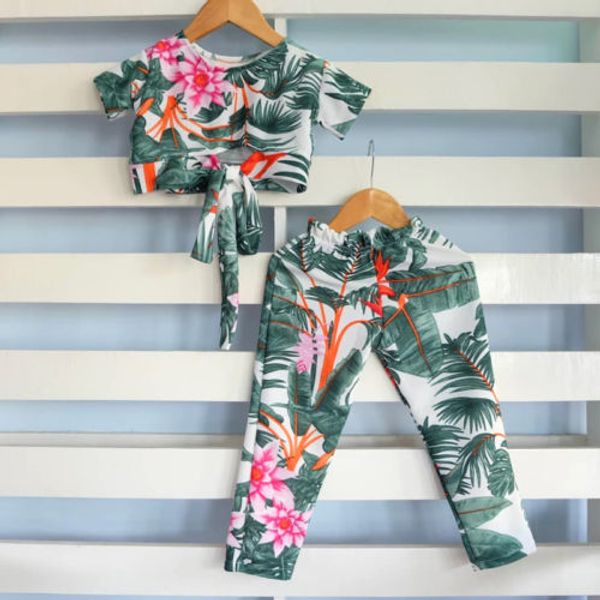 2pcs kids baby girls boho flowers crop t-shirt pants outfits clothes summer baby clothes kids clothing, White
2pcs kids baby girls boho flowers crop t-shirt pants outfits clothes summer baby clothes kids clothing, White