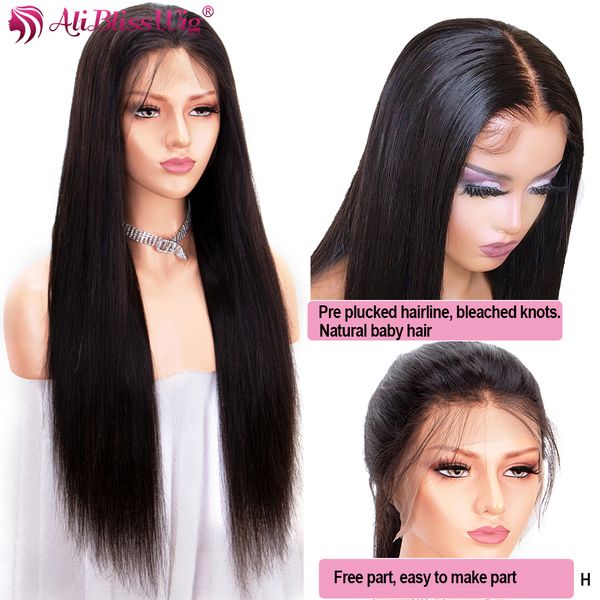 360 lace frontal wigs pre plucked with baby hair around straight human hair wigs women 370 lace frontal deep part remy 150%, Black;brown
360 lace frontal wigs pre plucked with baby hair around straight human hair wigs women 370 lace frontal deep part remy 150%, Black;brown