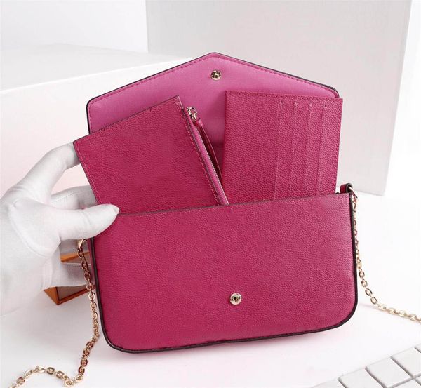 classic fashion ladies mini pochette bag mono flower/epi three piece set women leather shoulder bags crossbody clutch pouch wallets 
classic fashion ladies mini pochette bag mono flower/epi three piece set women leather shoulder bags crossbody clutch pouch wallets