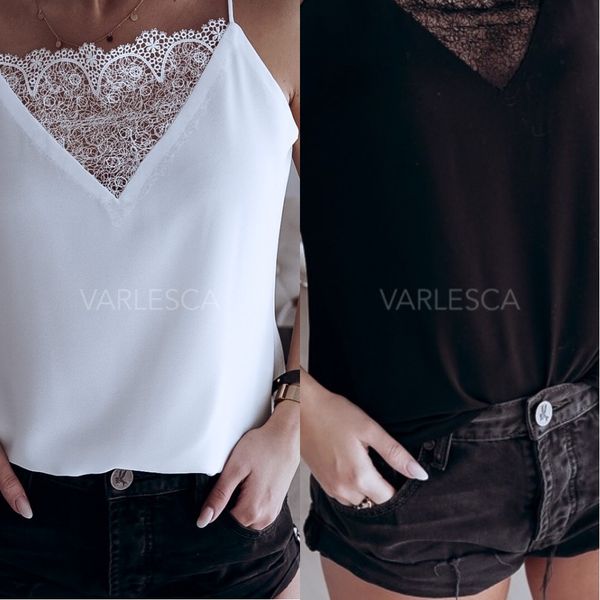 sleeveless women tank singlet lace vest summer beach deep decorated v collection, White
sleeveless women tank singlet lace vest summer beach deep decorated v collection, White