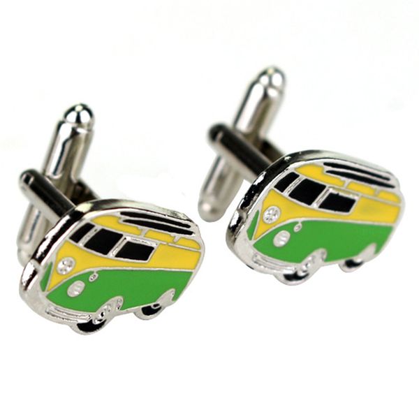 bus traffic car cufflinks yellow and green enamel bus shape design jewelry cufflinks for men women shirts accessories, Silver;golden
bus traffic car cufflinks yellow and green enamel bus shape design jewelry cufflinks for men women shirts accessories, Silver;golden