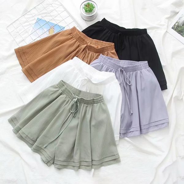 peonfly cool chiffon shorts women elastic high waist shorts female loose beach mini short pants ladies white green 2019 summer, White;black
peonfly cool chiffon shorts women elastic high waist shorts female loose beach mini short pants ladies white green 2019 summer, White;black