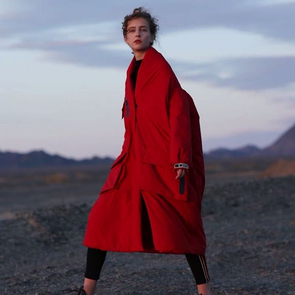 irinaw175 2018 winter new collection original design casual red long oversize thick warm coat women white duck down jacket, Black
irinaw175 2018 winter new collection original design casual red long oversize thick warm coat women white duck down jacket, Black