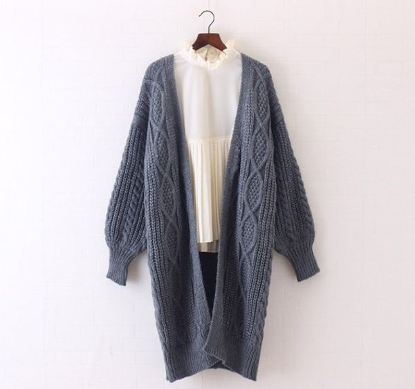winter autumn long female cardigans latern sleeve casual knitted poncho sweaters oversized long cardigans korean sueter, White
winter autumn long female cardigans latern sleeve casual knitted poncho sweaters oversized long cardigans korean sueter, White