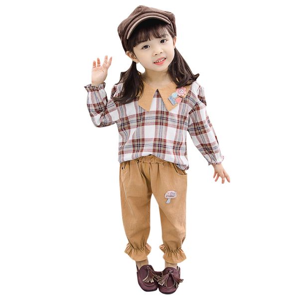 2pcs toddler girls outfits clothes casual plaid flower fall baby girl sets long sleeve t shirt +harem pants outfits y813, White
2pcs toddler girls outfits clothes casual plaid flower fall baby girl sets long sleeve t shirt +harem pants outfits y813, White