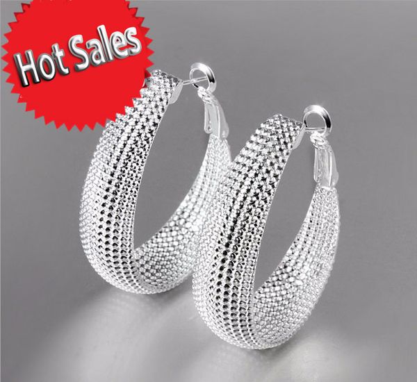 Hot Sales 925 Sterling Silver Elegant Women Oval Hoop Earrings Fashion Costume Jewelry Big Trendy Net Earrings Wholesale for women
Hot Sales 925 Sterling Silver Elegant Women Oval Hoop Earrings Fashion Costume Jewelry Big Trendy Net Earrings Wholesale for women