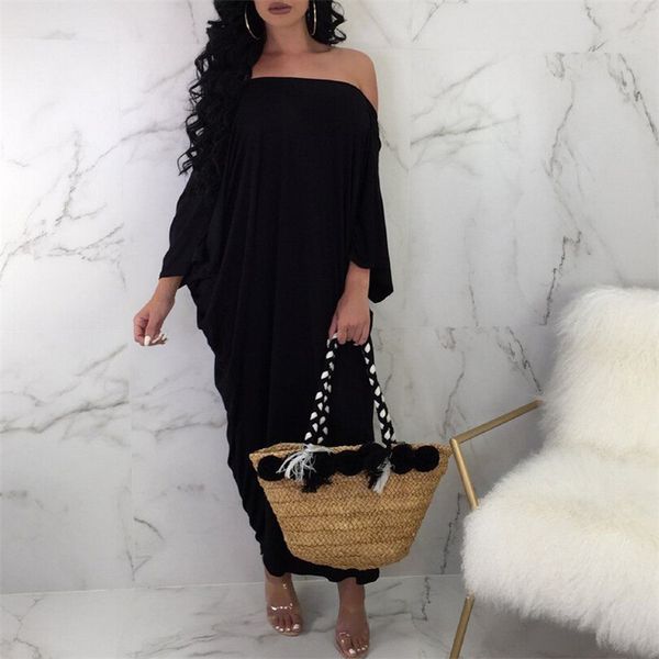 fashion women off-shoulder solid color dress new 2018 ladies loose long sleeve swing party beach dress formal maxi long dresses, Black;gray
fashion women off-shoulder solid color dress new 2018 ladies loose long sleeve swing party beach dress formal maxi long dresses, Black;gray