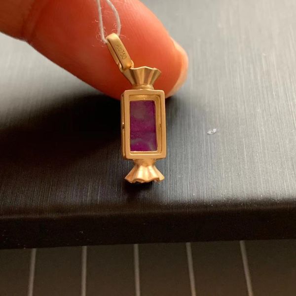 fashionfine jewelry 18k gold au750 100% natural purple sugilite gemstones pendants for women necklace, Silver
fashionfine jewelry 18k gold au750 100% natural purple sugilite gemstones pendants for women necklace, Silver