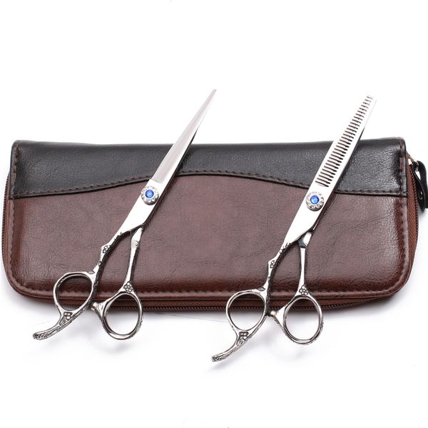 2pcs left-hand 5.5 inch 440c customized logo hairdresser's scissors cutting shears thinning shears professional hair scissors
2pcs left-hand 5.5 inch 440c customized logo hairdresser's scissors cutting shears thinning shears professional hair scissors