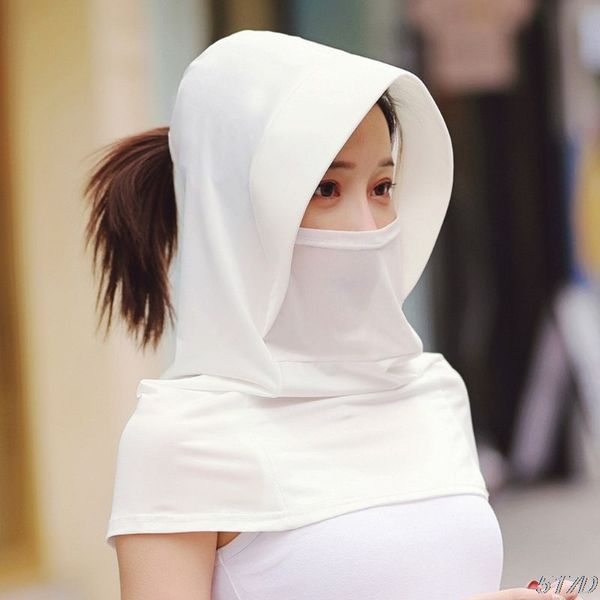women uv protection silk shawl cape face mask sunscreen neck gaiter scarf 517d, Blue;gray
women uv protection silk shawl cape face mask sunscreen neck gaiter scarf 517d, Blue;gray
