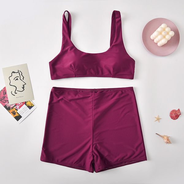 two piece 2020 foreign trade new swimwear wine red split women swimwear european and american bikini designer new flat pants, White;black
two piece 2020 foreign trade new swimwear wine red split women swimwear european and american bikini designer new flat pants, White;black