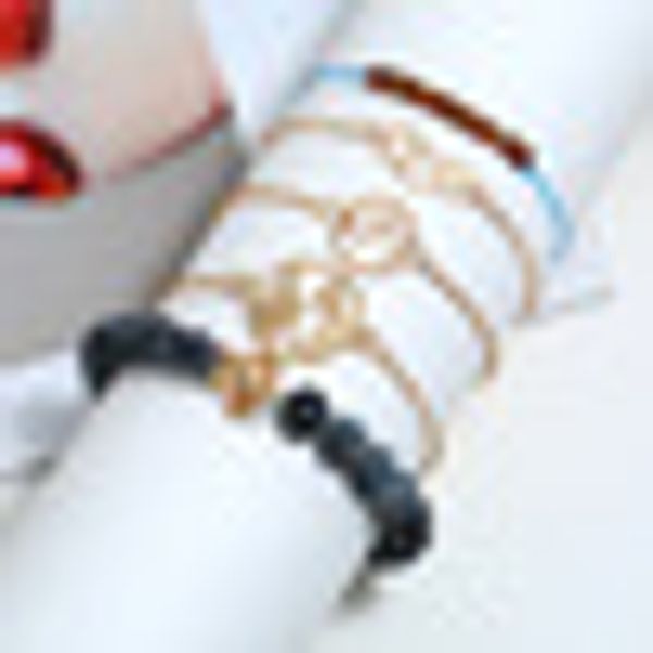 5pc/set punk turtle map bracelet heart letter love crystal beads multi-layer pendant gold bracelet set charm girls jewelry gifts, Black
5pc/set punk turtle map bracelet heart letter love crystal beads multi-layer pendant gold bracelet set charm girls jewelry gifts, Black