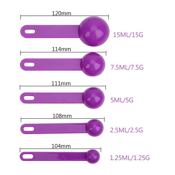 5 piece/set plastic measuring spoon baking tool for baking coffee tea 1.25ml/2.5ml/5ml/7.5ml/15ml measure tool
5 piece/set plastic measuring spoon baking tool for baking coffee tea 1.25ml/2.5ml/5ml/7.5ml/15ml measure tool