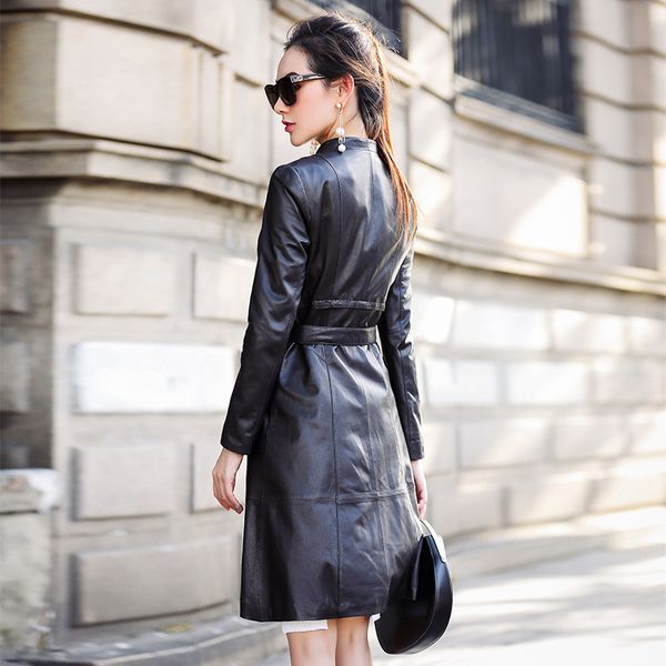 women's leather & faux 2021 genuine jacket women long blazer jackets spring autumn sheepskin coat windbreaker ot1828 yy626, Black
women's leather & faux 2021 genuine jacket women long blazer jackets spring autumn sheepskin coat windbreaker ot1828 yy626, Black
