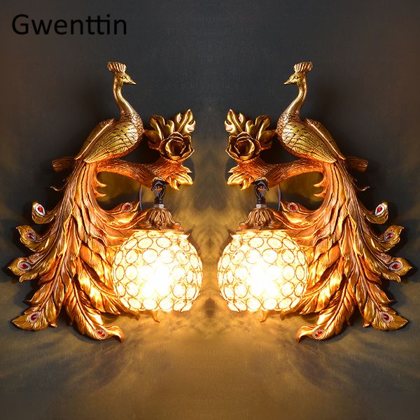 vintage gold peacock wall lamp european crystal sconce wall lights for home art decor bedroom bathroom living room decoration
vintage gold peacock wall lamp european crystal sconce wall lights for home art decor bedroom bathroom living room decoration