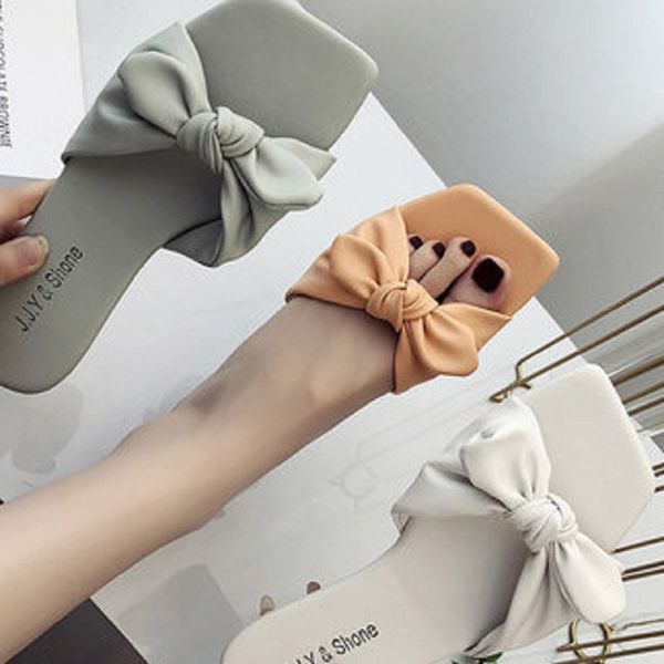 slippers women wear 2020 new summer wild fashion bow flat anti-slip sandals, Black
slippers women wear 2020 new summer wild fashion bow flat anti-slip sandals, Black