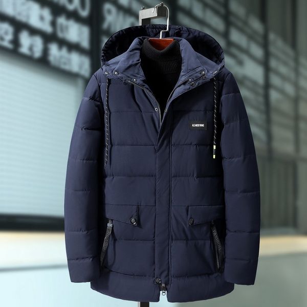 large size cotton men's fat winter coat thick cotton pad loose warm parka casual handsome jacket, Black 
large size cotton men's fat winter coat thick cotton pad loose warm parka casual handsome jacket, Black