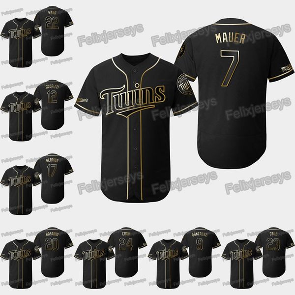 Minnesota 2019 Golden Edition 7 Joe Mauer Nelson Cruz Eddie Rosario Jose Berrios Miguel Sano Jake Odorizzi Marwin Gonzalez Twins Jersey
Minnesota 2019 Golden Edition 7 Joe Mauer Nelson Cruz Eddie Rosario Jose Berrios Miguel Sano Jake Odorizzi Marwin Gonzalez Twins Jersey
