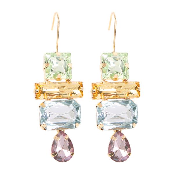 big brand temperament simple alloy geometric earrings fashion long color diamond jewelry dating party decorations, Golden
big brand temperament simple alloy geometric earrings fashion long color diamond jewelry dating party decorations, Golden