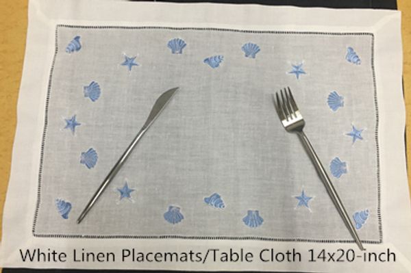 набор 12 моды таблицы runner / placemats белых льняной скатерти синего цвет вышивка neptune / раковины / раковин для элегантного обеда или у
набор 12 моды таблицы runner / placemats белых льняной скатерти синего цвет вышивка neptune / раковины / раковин для элегантного обеда или у