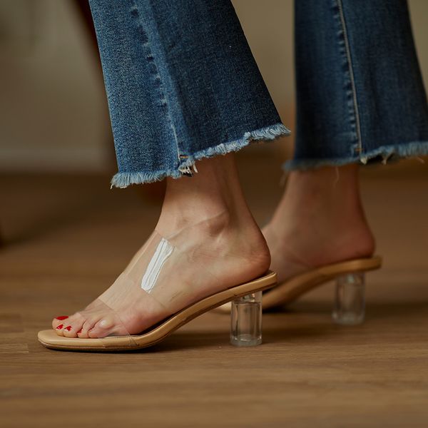 2020 women highslippep shoes women high heels slippers flip flops slippers summer transparent, Black
2020 women highslippep shoes women high heels slippers flip flops slippers summer transparent, Black