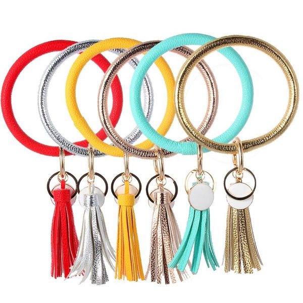 new multiful pu leather long tassel keychain fashion trend simple large bracelet wristlet keychain jewelry for women girls #3, Silver
new multiful pu leather long tassel keychain fashion trend simple large bracelet wristlet keychain jewelry for women girls #3, Silver
