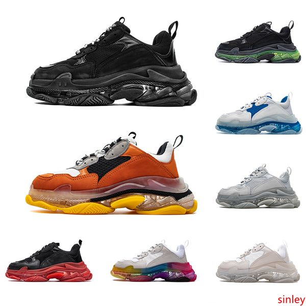 paris 17fw triple s designer casual shoes old dad sneakers triple black white bubble soles mens womens sports size 36-45
paris 17fw triple s designer casual shoes old dad sneakers triple black white bubble soles mens womens sports size 36-45