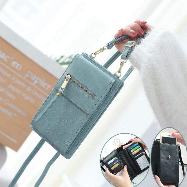 new pure color pu leather vertical ladies wallet crossbody shoulder strap multifunction zip phone bag women bag
new pure color pu leather vertical ladies wallet crossbody shoulder strap multifunction zip phone bag women bag