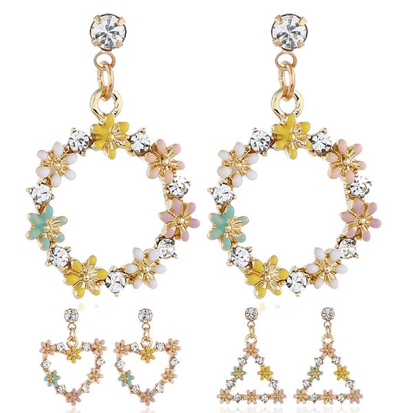 alloy oil earrings, flower earrings, feminine temperament, simple wreath, pendant, and fresh, Golden
alloy oil earrings, flower earrings, feminine temperament, simple wreath, pendant, and fresh, Golden