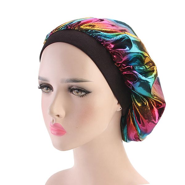 1pc women wide band satin silk bonnet cap comfortable night sleep cap ladies soft silk long hair care bath bonnet headwrap, Blue;gray
1pc women wide band satin silk bonnet cap comfortable night sleep cap ladies soft silk long hair care bath bonnet headwrap, Blue;gray