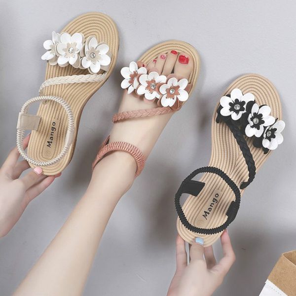 hkxn 2020 new summer flat andals women shoes open toe soft sandals female casual flat flowers platform beach shoes t02, Black
hkxn 2020 new summer flat andals women shoes open toe soft sandals female casual flat flowers platform beach shoes t02, Black