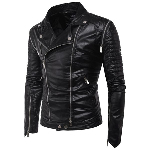 пу осень зима повседневная молния кожаная куртка мотоцикл кожа мужчины slim fit мужские куртки и пальто куртка груза падения, Black
пу осень зима повседневная молния кожаная куртка мотоцикл кожа мужчины slim fit мужские куртки и пальто куртка груза падения, Black
