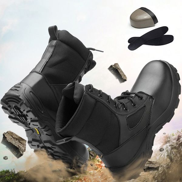 men safety shoes steel toe shoes anti-smashing anti-puncture construction work boots anti-slip breathable security, Black
men safety shoes steel toe shoes anti-smashing anti-puncture construction work boots anti-slip breathable security, Black