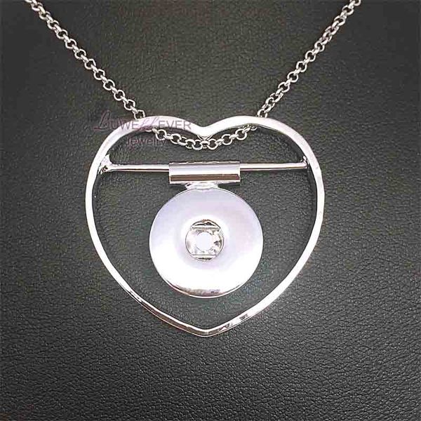 fashion interchangeable metal heart ginger crystal necklace 093 fit 18mm snap button pendant necklace charm jewelry for women gift, Silver
fashion interchangeable metal heart ginger crystal necklace 093 fit 18mm snap button pendant necklace charm jewelry for women gift, Silver