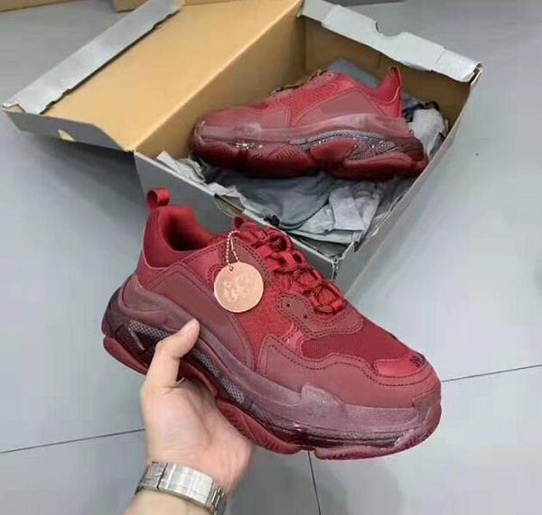 paris original box perfect quality triple s clear sole red low-sneakers men oversized multimaterial trainers air bubble inside sole shoe, Black
paris original box perfect quality triple s clear sole red low-sneakers men oversized multimaterial trainers air bubble inside sole shoe, Black