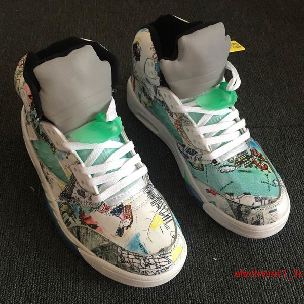 new jumpman v 5 wings white green ice blue graffiti basketball shoes for mens trainers 5s sports sneakers size 8-13
new jumpman v 5 wings white green ice blue graffiti basketball shoes for mens trainers 5s sports sneakers size 8-13