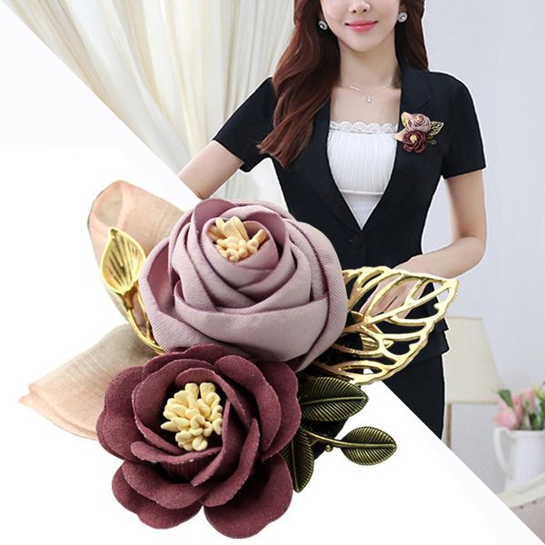 2020 cloth art fabric flower brooch shirt collar vintage pins and brooches for women dress shirt collar accessories, Gray
2020 cloth art fabric flower brooch shirt collar vintage pins and brooches for women dress shirt collar accessories, Gray