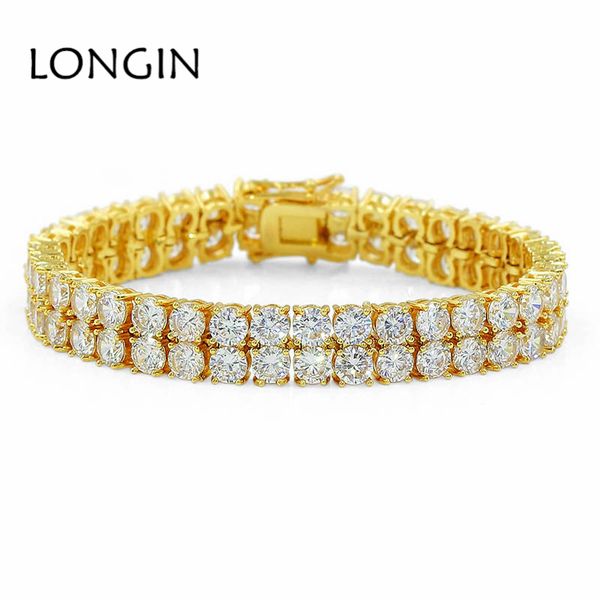 link, chain european and american hip-hop double row zircon fashion bracelet atmospheric creative wild holiday gift, Black
link, chain european and american hip-hop double row zircon fashion bracelet atmospheric creative wild holiday gift, Black