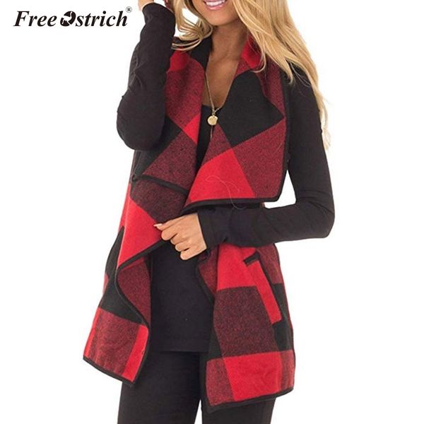 ostrich 2019 women sleeveless vest cardigan coats casual open front plaid feminino pockets waistcoat jackets n30, Black;white
ostrich 2019 women sleeveless vest cardigan coats casual open front plaid feminino pockets waistcoat jackets n30, Black;white