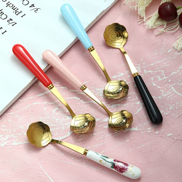 ceramic handle stainless steel coffee spoon rose gold color soup tea spoons kitchen flatware
ceramic handle stainless steel coffee spoon rose gold color soup tea spoons kitchen flatware