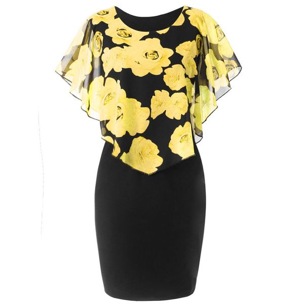 2018 dress female new fashion womens casual rose print chiffon o-neck ruffles mini dress vestidos robe, Black;gray
2018 dress female new fashion womens casual rose print chiffon o-neck ruffles mini dress vestidos robe, Black;gray